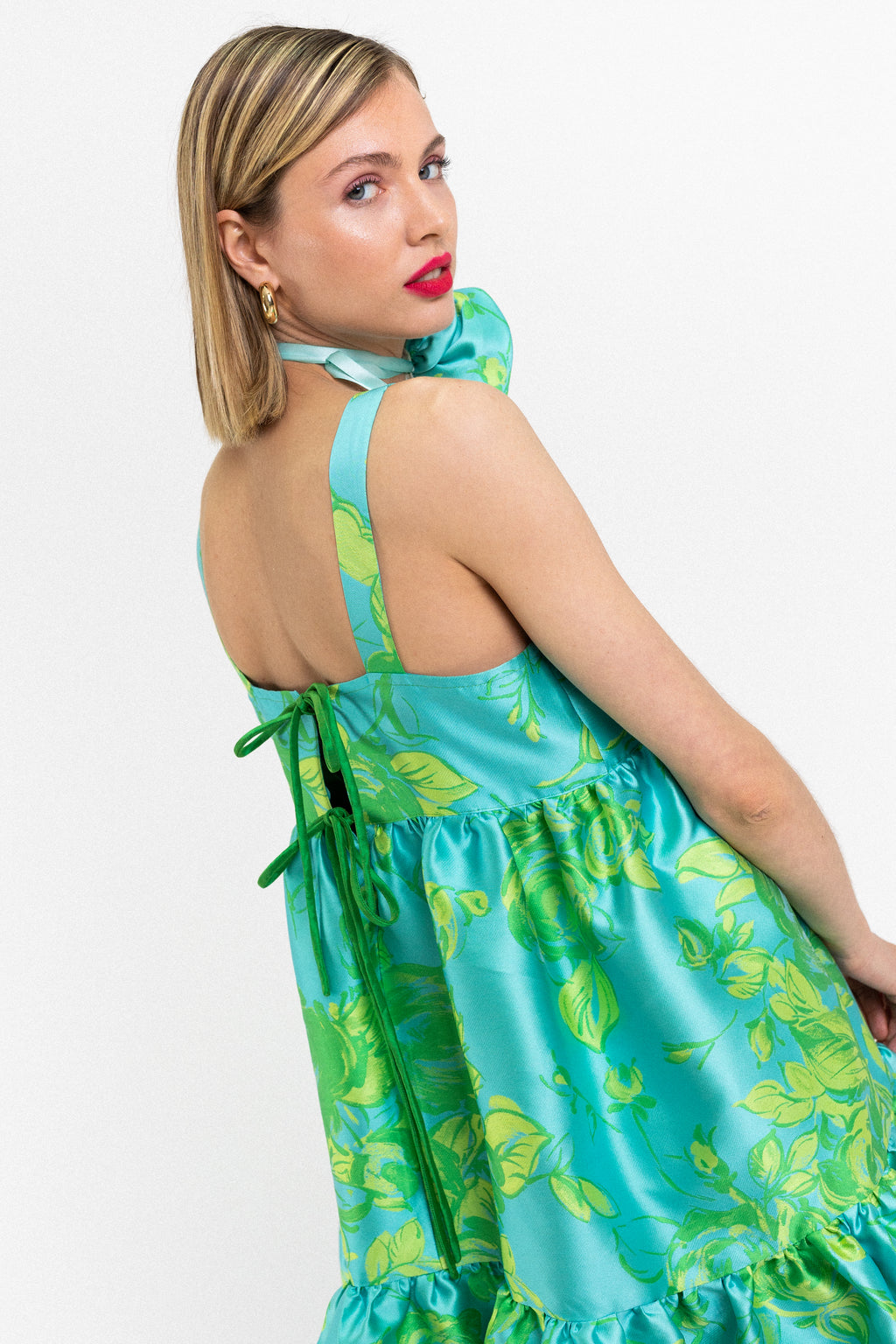 DEOLINDA DRESS GREEN