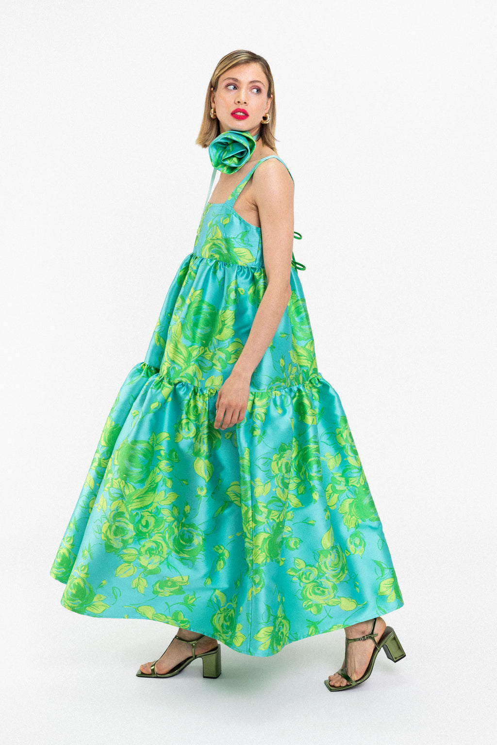 DEOLINDA DRESS GREEN