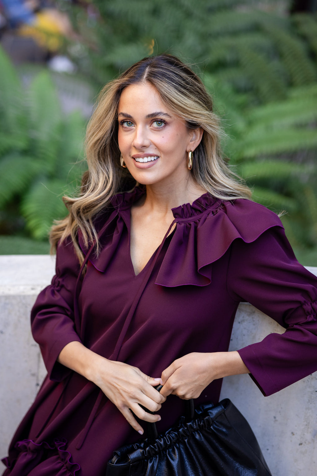 VESTIDO ARIANA BORDEAUX