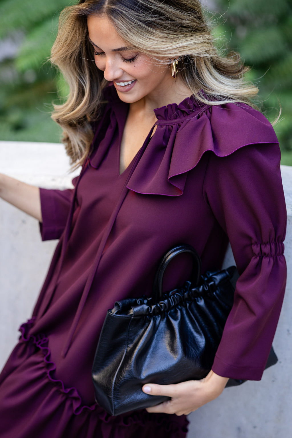 VESTIDO ARIANA BORDEAUX